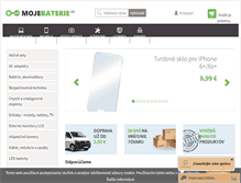 Tablet Screenshot of mojebaterie.sk